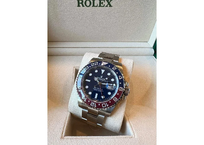 Rolex GMT Master II 40mm 126719BLRO White Gold Oyster Midnight Blue Dial