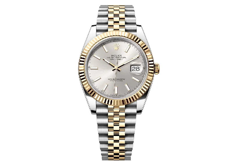 Rolex DateJust 41mm 126333 Oystersteel Jubilee Two-Tone Silver Dial