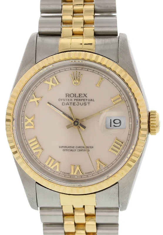 Rolex Oyster Perpetual Datejust 16233 18K Yellow Gold & Steel