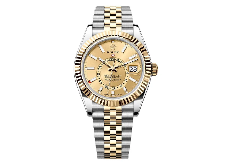 Rolex Sky Dweller 42mm 326933 Two-Tone Jubilee champagne Dial