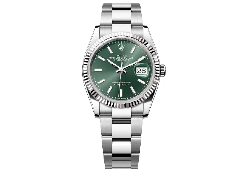 Rolex DateJust 36mm 126234 Oystersteel Oyster Mint Green Dial