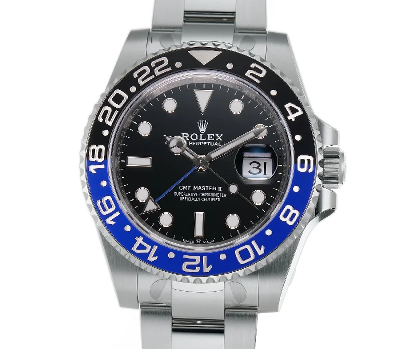 Batman Black & Blue Bezel Steel Oyster Bracelet