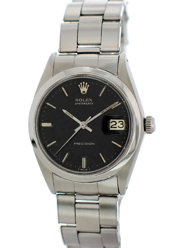 Rolex Oysterdate Precision 6694 Vintage Mens Watch