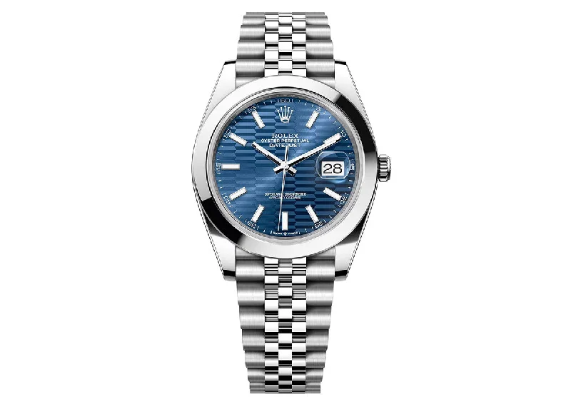 Rolex DateJust 41mm 126300 Oystersteel Jubilee Blue Motif Dial