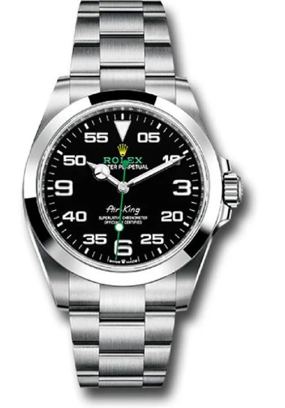 Rolex Air King Smooth Bezel Black Dial Oyster Bracelet 126900