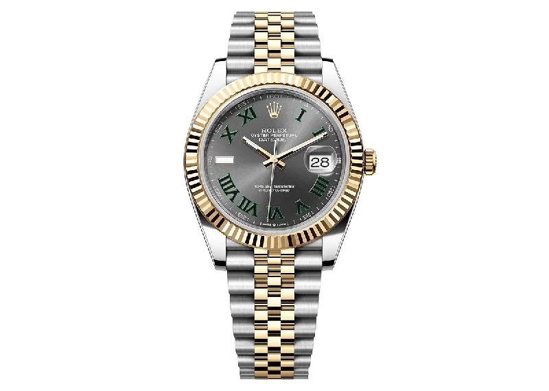 Rolex Datejust 41mm 126333 Two-Tone Jubilee Roman Slate Dial