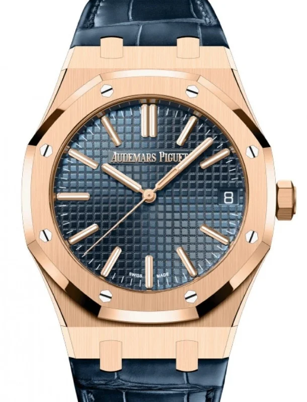 Audemars Piguet Royal Oak 41mm 18k Rose Gold Blue Dial Ref. 15510OR.OO.D315CR.02