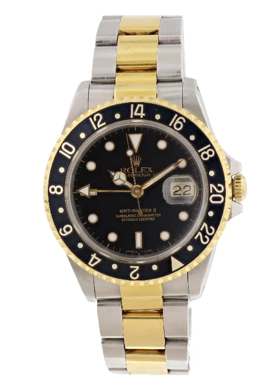 Rolex Oyster Perpetual Date GMT Master ll 16713 Mens Watch Box Papers