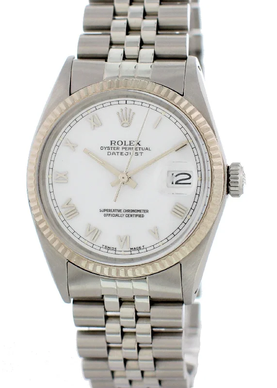 Rolex Oyster Perpetual Datejust 16014 Men's Watch With Papers