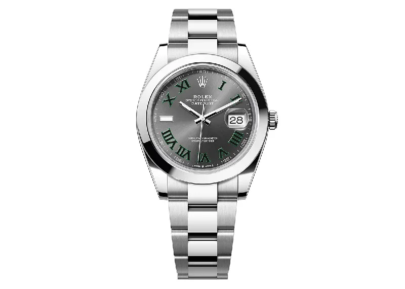 Rolex DateJust 41mm 126300 Oystersteel Slate Roman Dial