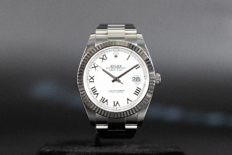 Rolex<br>126334 Datejust 41 White Roman Numeral Dial