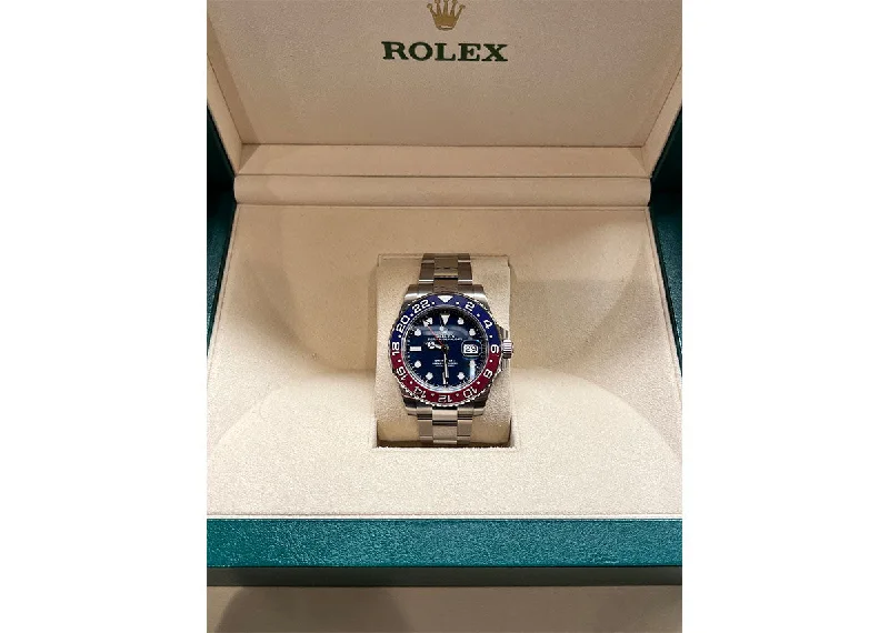 Rolex GMT-Master II 40mm 126710BLRO Pepsi Oystersteel Oyster Black Dial