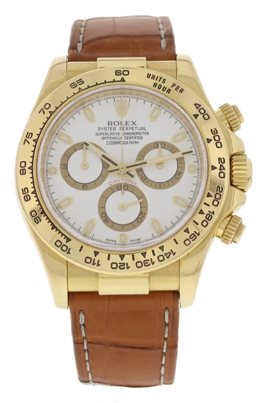 Rolex Daytona  Sant Blanc 116518 18k Yellow Gold