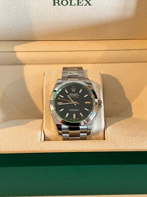 Rolex Milgauss 40mm 116400GV Steel Oystersteel Black Dial