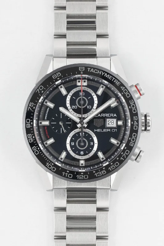 TAG HEUER  Carrera Calibre Heuer 01 43mm  – Black