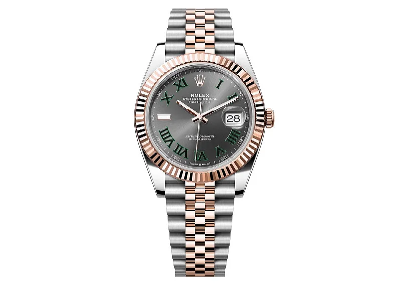 Rolex Datejust 41mm 126331 Two-Tone Jubilee Roman Slate Dial