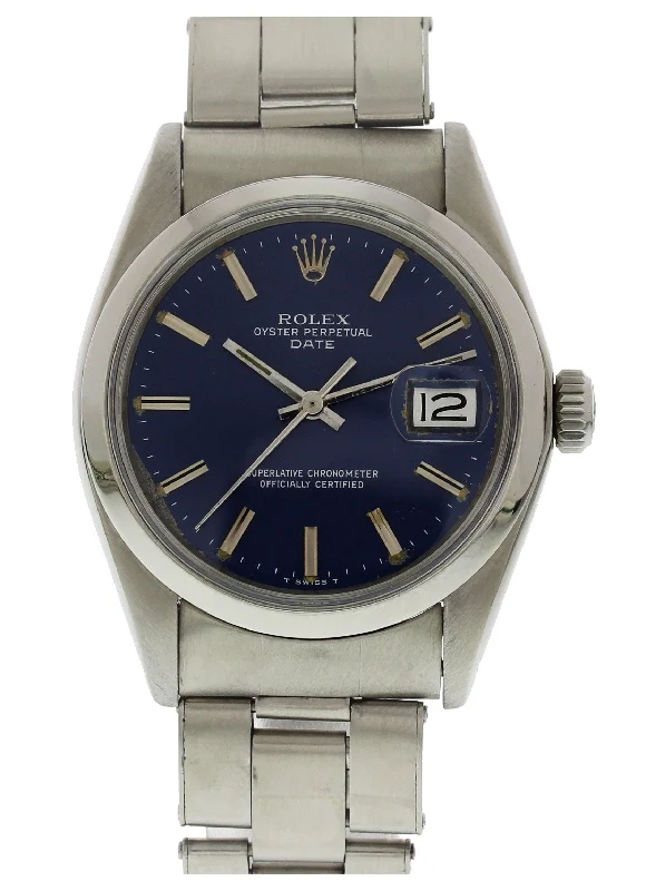 Rolex Oyster Perpetual Date 1500 Automatic Blue Dial