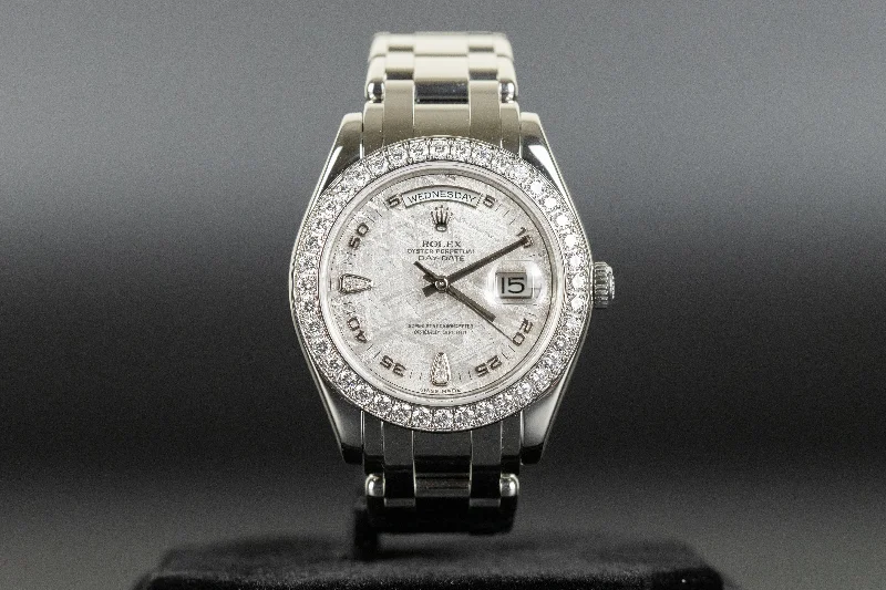 Rolex<br>18946 Masterpiece Platinum Meteorite Diamond Dial