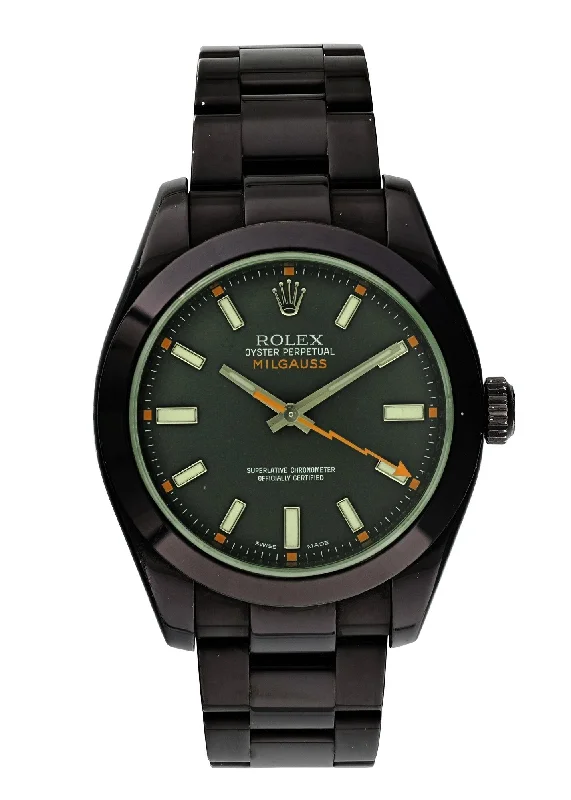 Rolex  Milgauss 116400 Custom PVD Mens Watch