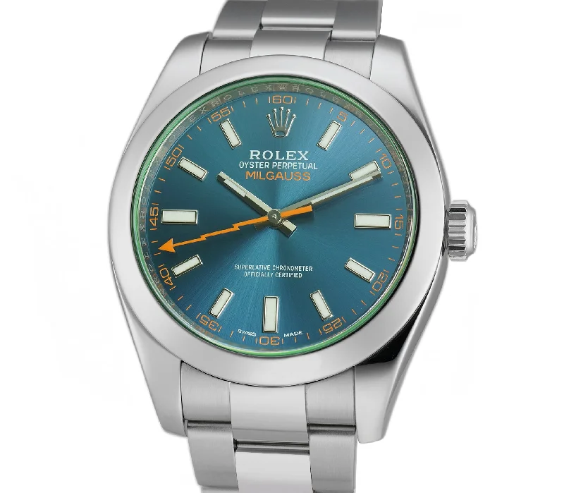 40mm Green Crystal Z-Blue Dial