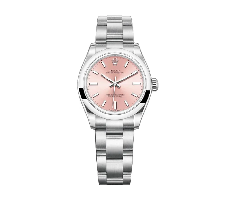 31mm No-Date Pink Dial Oyster Bracelet