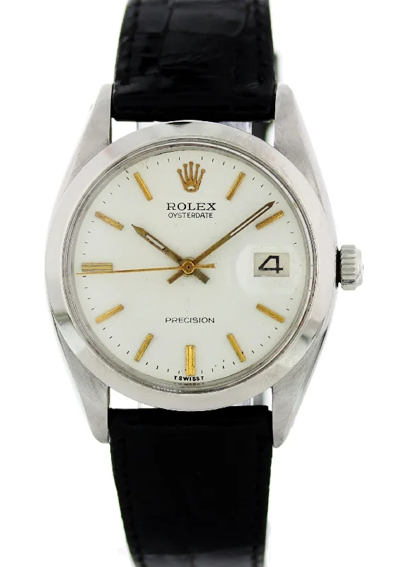 Rolex Oysterdate Precision 6694 Vintage Mens Watch