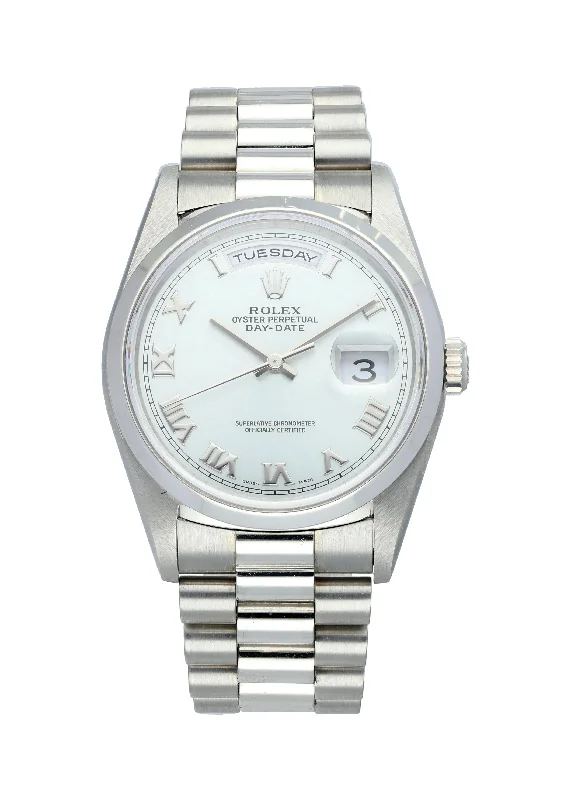 Rolex Day-Date 18206 Platinum Men's Watch Papers