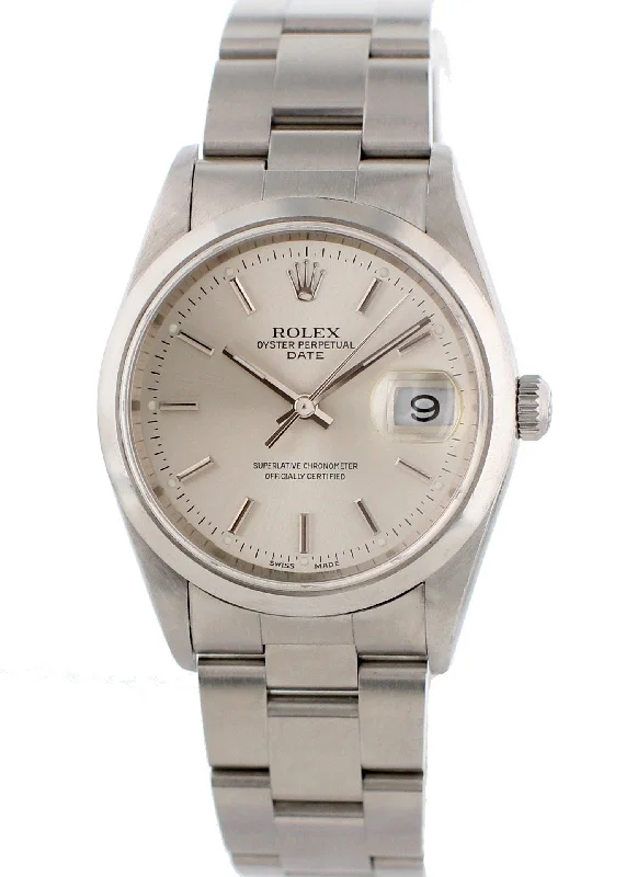 Rolex Oyster Perpetual Date 15200 Mens Watch