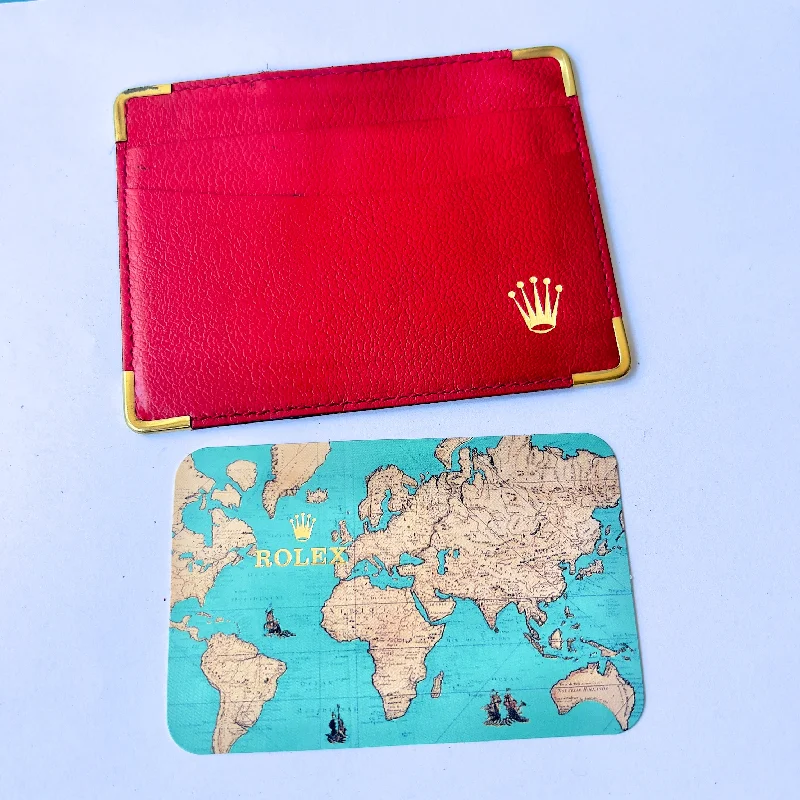 ROLEX Red Card Holder + Calendar 1997-1998