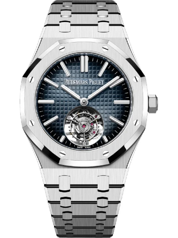 Audemars Piguet Royal Oak Steel Blue Dial 50th Anniversary Tourbillon 26730ST.OO.1320ST.01