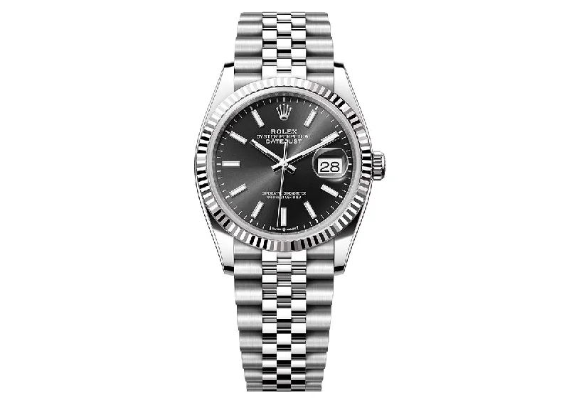 Rolex DateJust 36mm 126234 Oystersteel Jubilee Black Dial