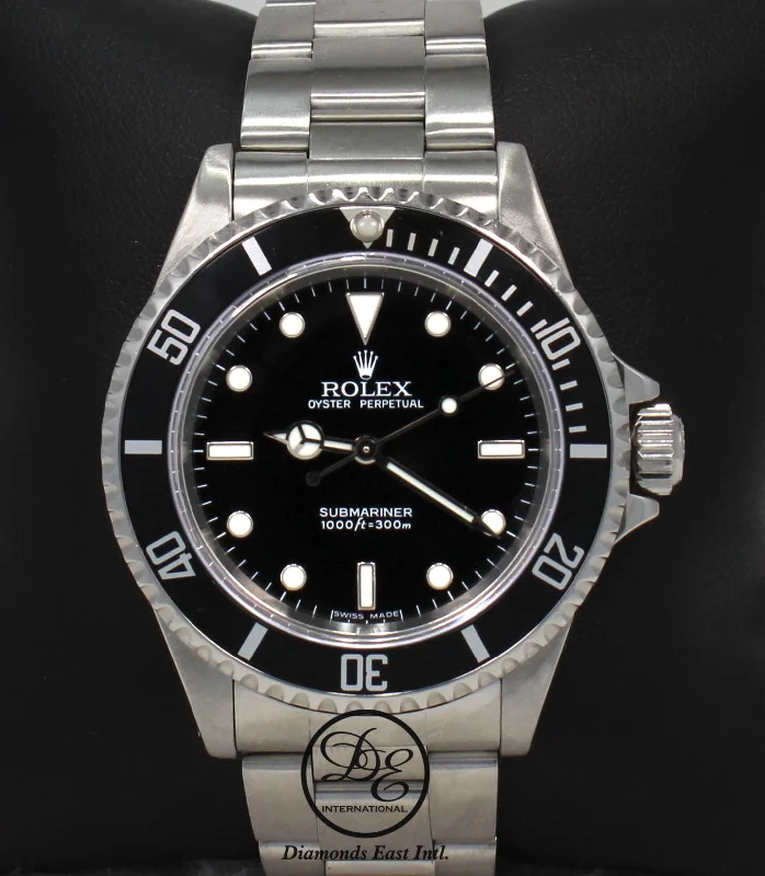 ROLEX Submariner 14060 Oyster Stainless Steel Black Dial Watch