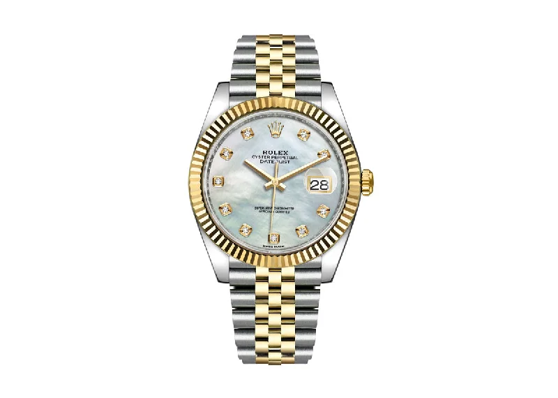 Rolex DateJust 41mm 126333 Two-Tone Jubilee Mother Of Pearl Dial