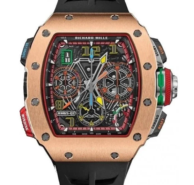 Richard Mille Chronograph Rose Gold and Carbon (Reference 65-01)