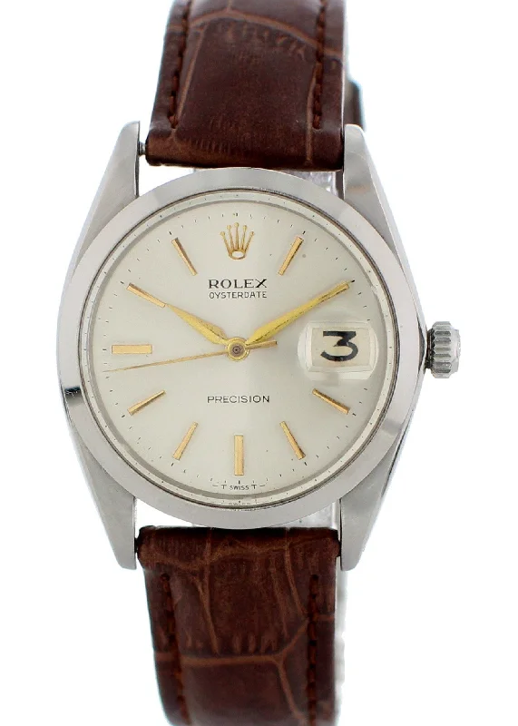 Rolex Oysterdate Precision 6694 Vintage Mens Watch