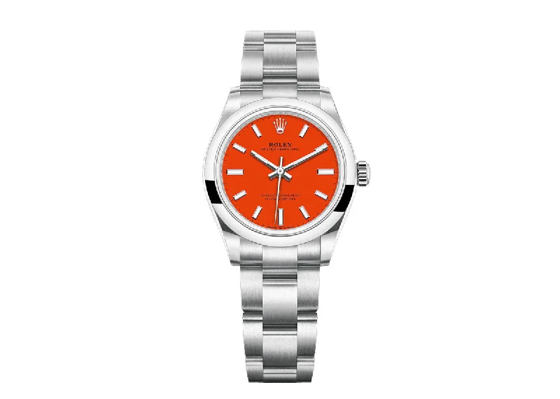 Rolex Oyster Perpetual 31mm 277200 Oystersteel Coral Red Dial